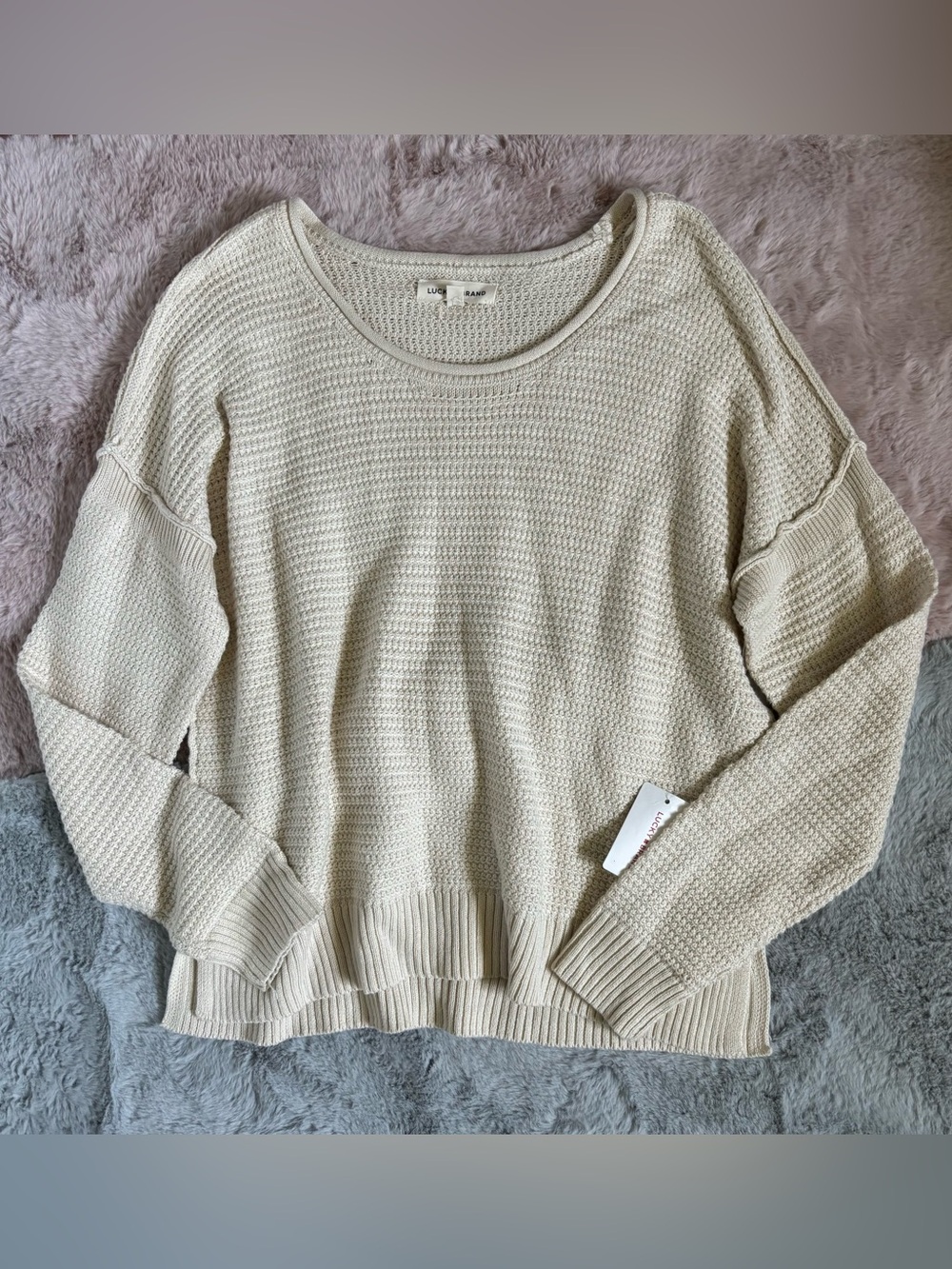 Lucky brand beige sweater